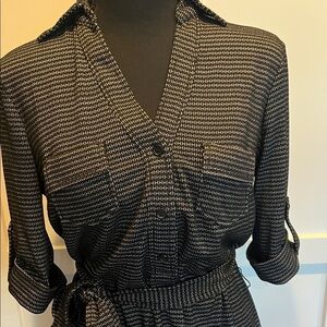 Max Studio NWT Max Studio Black Gray Long Sleeve Size XS